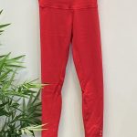 Squat Proof Align Leggings - Flame Red