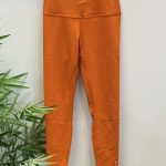 Squat Proof Align Leggings - Tiger Orange