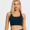 model wearing fiit pixie sports bra Teal